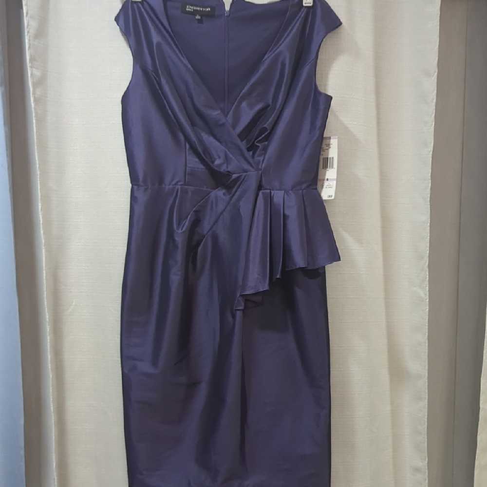 Jones New York Deep Purple Midi Dress